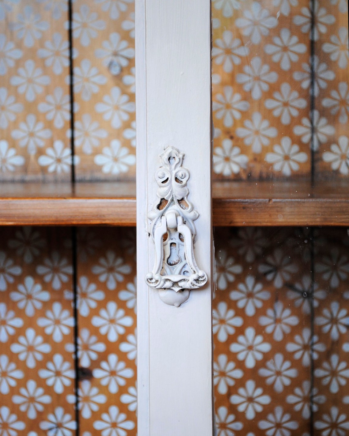 pine cupboard interior